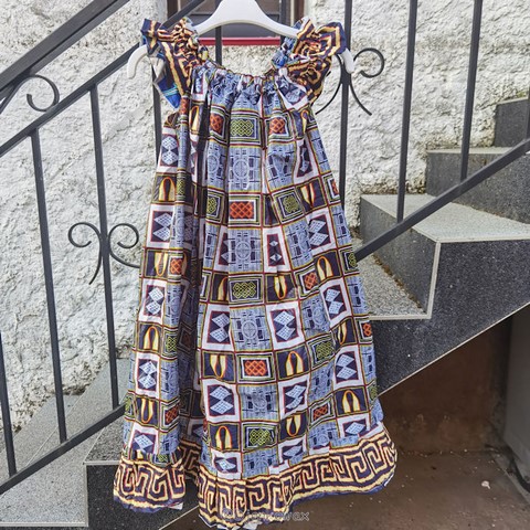 Robe femme, africaine, kaba, boubou en tissu pagne wax, Djankawax,