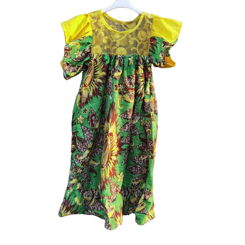 Robe femme, africaine, kaba, boubou en tissu pagne wax, Djankawax,