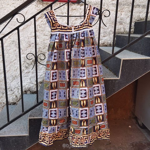 Robe femme, africaine, kaba, boubou en tissu pagne wax, Djankawax,