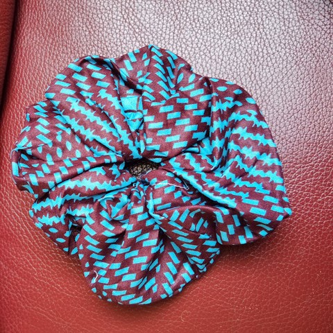 Chouchou cheveux fait main en tissu pagne wax, fille, femme, en tissu pagne africain,Djankawax