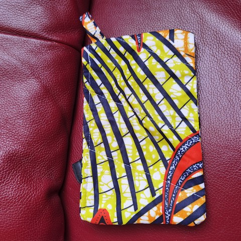 Trousse Pochette de maquillage en Tissu pagne wax