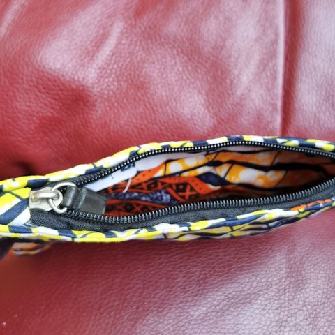 Trousse Pochette de maquillage en Tissu pagne wax