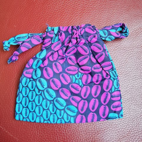 Trousse Pochette de maquillage en Tissu pagne wax