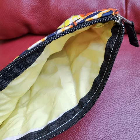 Trousse Pochette de maquillage en Tissu pagne wax