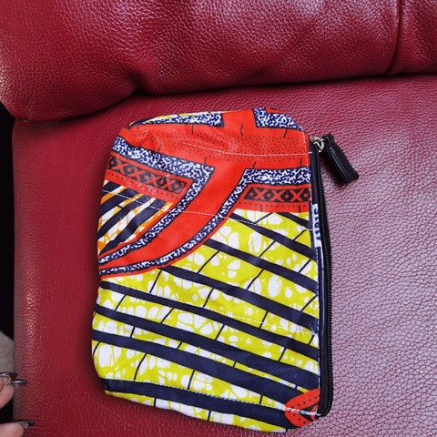 Trousse Pochette de maquillage en Tissu pagne wax