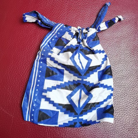 Trousse Pochette de maquillage en Tissu pagne wax