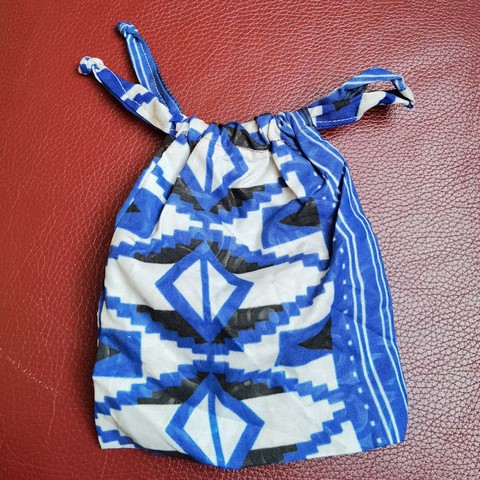 Trousse Pochette de maquillage en Tissu pagne wax