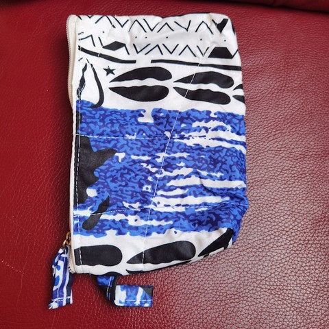 Trousse Pochette de maquillage en Tissu pagne wax
