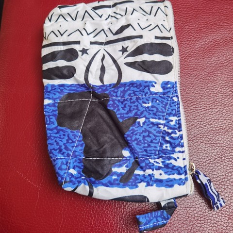 Trousse Pochette de maquillage en Tissu pagne wax