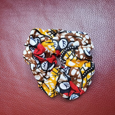 Chouchou cheveux fait main en tissu pagne wax, fille, femme, en tissu pagne africain,Djankawax