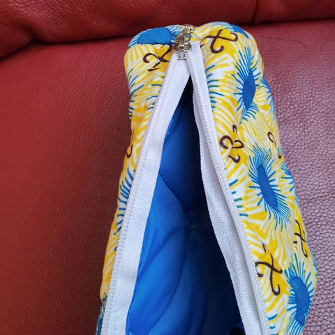 Trousse Pochette de maquillage en Tissu pagne wax