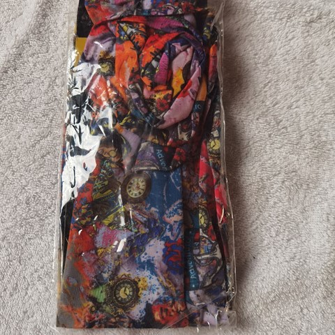 Bandeau élastique femme en tissu imprimé,