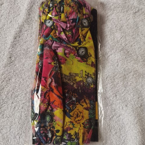 Bandeau élastique femme en tissu imprimé,