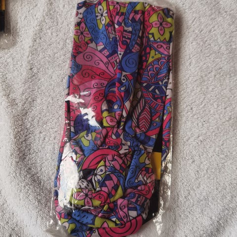 Bandeau élastique femme en tissu imprimé,