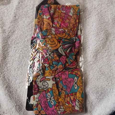 Bandeau élastique femme en tissu imprimé,