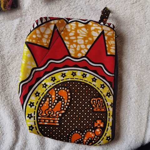 Trousse Pochette de maquillage en Tissu pagne wax