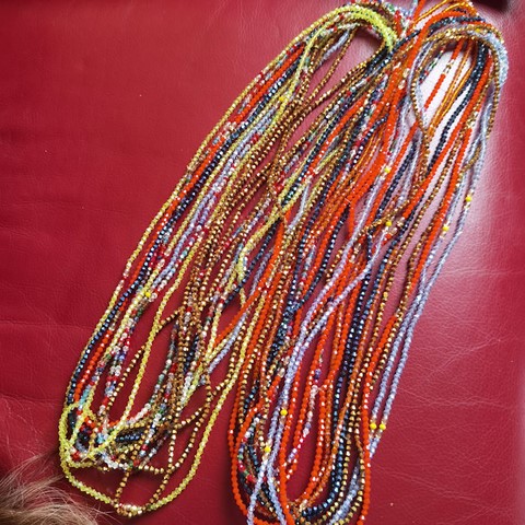 Collier Tour de taille en perles fait main Cameroun, Djankawax.