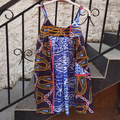 Robe femme, africaine, kaba, boubou en tissu pagne wax, Djankawax,