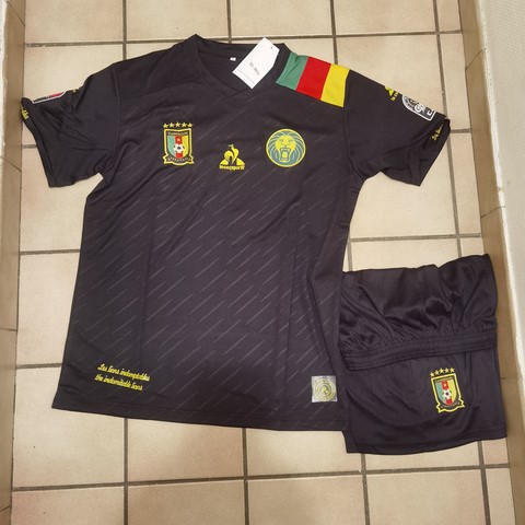  Cameroon Red Football Jersey, Cameroun, blanc, vert rouge, Football,