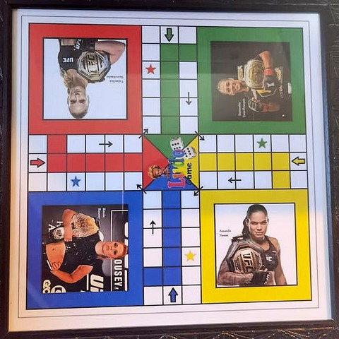 Ludo personnalisé Championnes UFC, Djankawax, Ludo, Afrique, jeu de société, jeu africain,