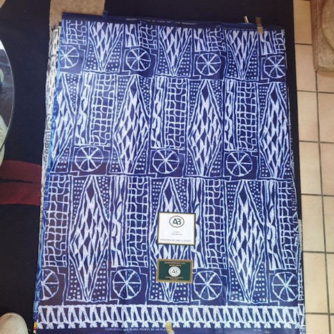 tissu pagne bleu Ndop Bamiléké Cameroun, africain 3/6 yard, Ndop bamilékés Cameroun, ventes solidaire,lafermedeleo,Djankawax,