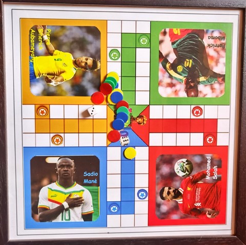 Ludo personnalisé Footballeurs Africains, jeu de société, Djankawax,