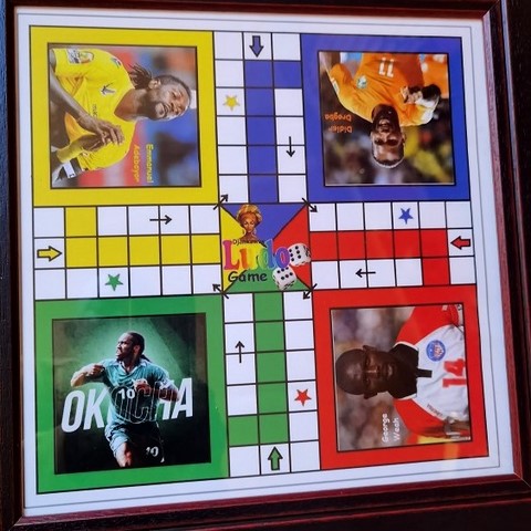 Ludo personnalisé Footballeurs Africains, jeu de société, Djankawax,