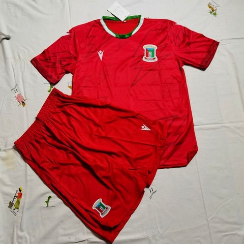 Ensemble Football Guinée équatoriale, Maillot + Short, jersey rouge, pays africains, Can, Caf Afrique,