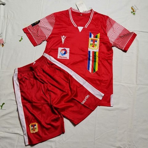 Ensemble Football RCA République Centrafricaine, Maillot + Short, jersey eouge, pays africains, Can, Caf Afrique,