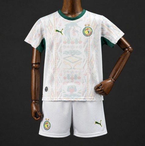 Ensemble Football Enfant Maillot + Short, vert, Sénégal,
