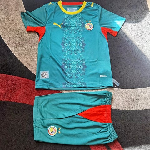 Ensemble Football Enfant Maillot + Short, vert, Sénégal,