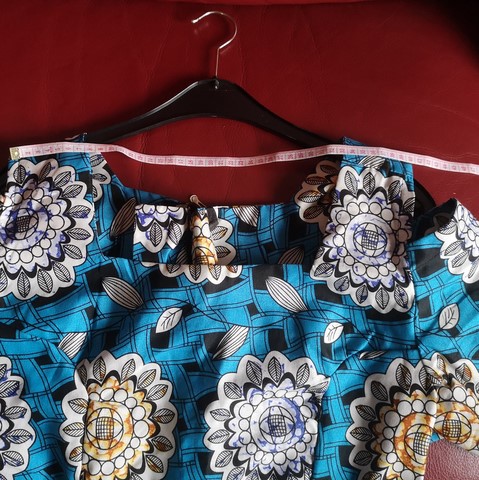 Robe africaine en tissu pagne wax Cameroun