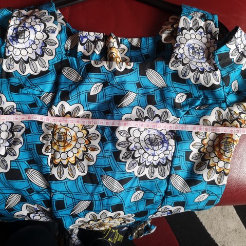 Robe africaine kaba, boubou en tissu pagne wax, 