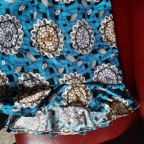Robe africaine kaba, boubou en tissu pagne wax, 
