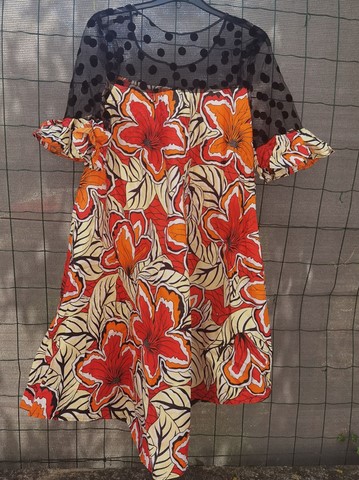 Robe femme, africaine, kaba, boubou en tissu pagne wax