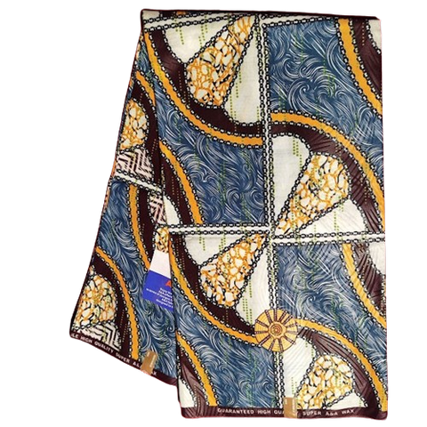 tissu pagne wax africain vert/jaune 2/3/6 yard,ventes solidaire,Djankawax,