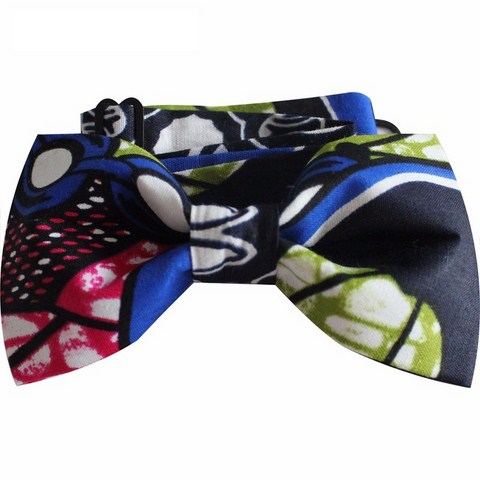 noeud papillon en tissu pagne,