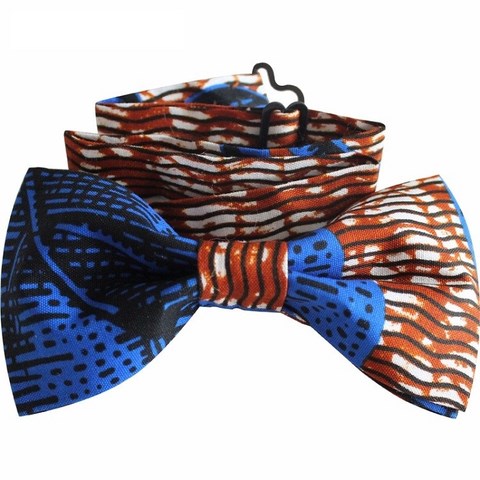 noeud papillon en tissu pagne,