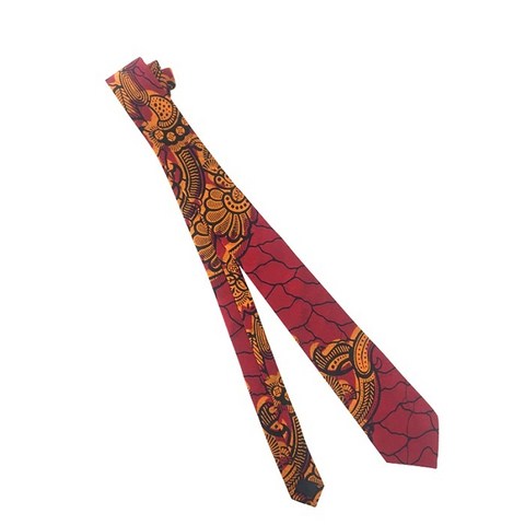 cravate en tissu pagne wax africain Cameroun, cravate en tissu wax, 