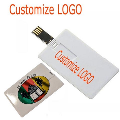 Carte De Crédit USB 2.0 Flash Drive 8, 16, 32GB à Personnaliser