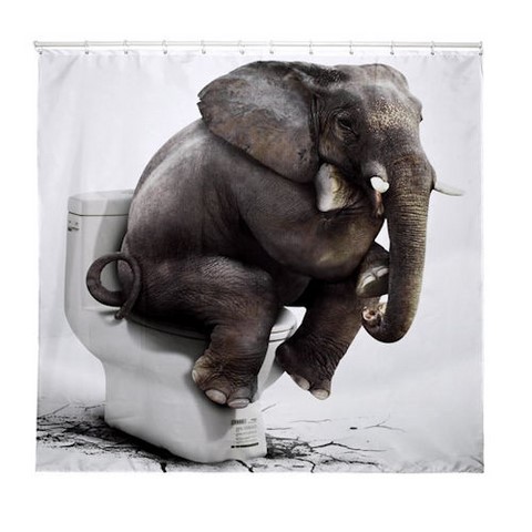 Rideau de douche à personnaliser avec 12 crochets de suspensions