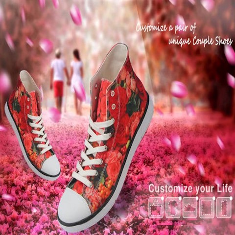 Chaussures en toile mixte à personnaliser par votre image