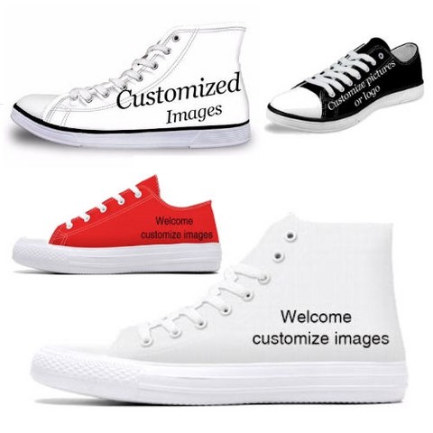 Chaussures en toile mixte à personnaliser par votre image,