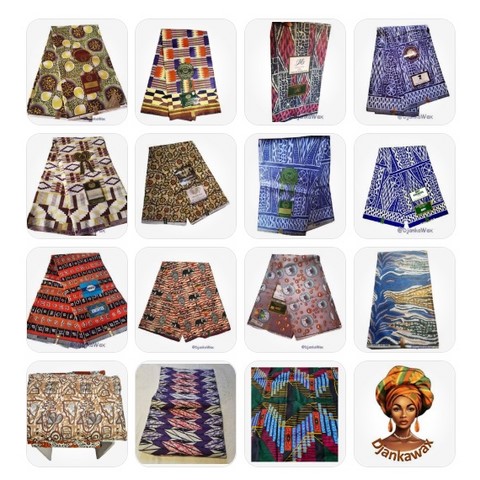 Lot 15 Coupons Wax Toghu Ndop Cameroun, ventes solidaire,lafermedeleo,Djankawax,