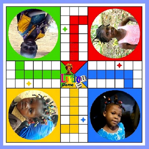 Ludo Jeu à personnaliser avec vos photos images, Djankawax, Ludo, Afrique, jeu de société, jeu africain,