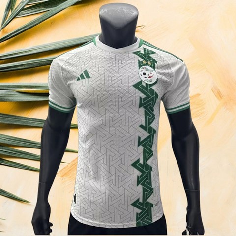 Maillot de Football blanc, Algérie, équipe nationale, drapeau, 