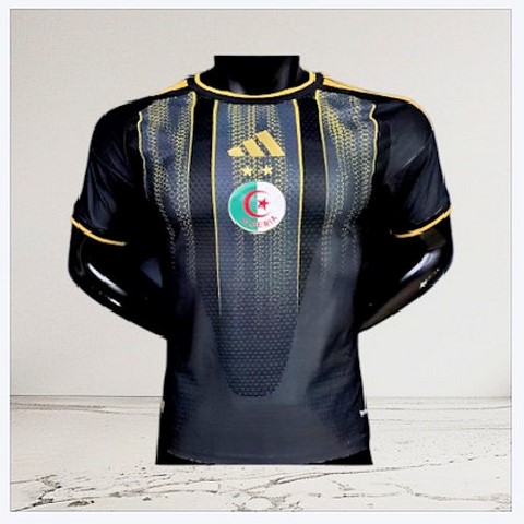 Maillot de Football Noir, Algérie, équipe nationale, drapeau, 