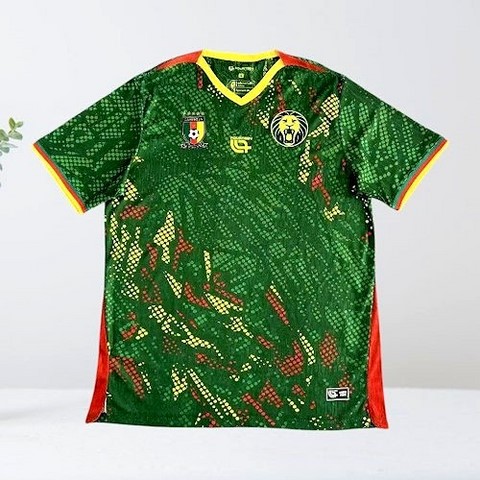  Cameroon green Football Jersey,Maillot Cameroun, personalisable, blanc, vert, rouge, Football, Lions indomptables Fourteen, Official,