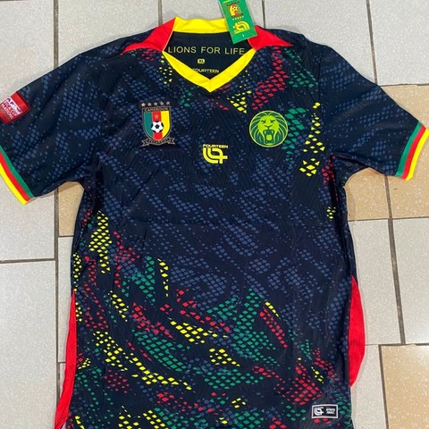  Cameroon black Football Jersey,Maillot Cameroun, personalisable, blanc, vert, rouge, Football, Lions indomptables Fourteen, Official,