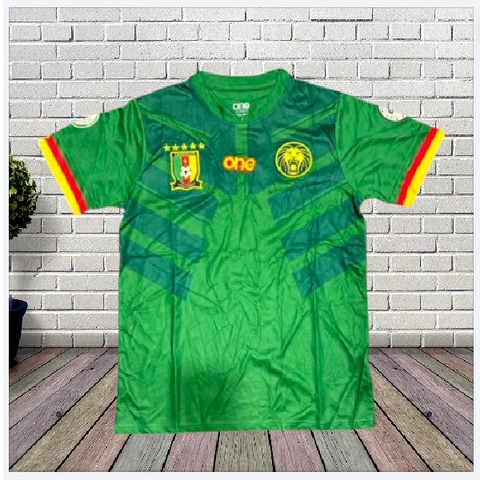  Cameroon Red Football Jersey, Cameroun, blanc, vert rouge, Football,